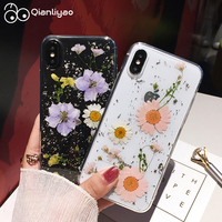 Qianliyao suszone kwiaty srebrna folia jasne etui na telefony dla iPhone 13 12 11 Pro Max XS Max XR X 6S 7 8 Plus SE miękkiego silikonu okładka 2